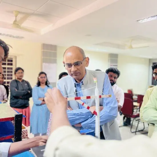 Miniature models of Realtime Logistics Equipment demonstration to Vice Chancellor, YISU. image 1