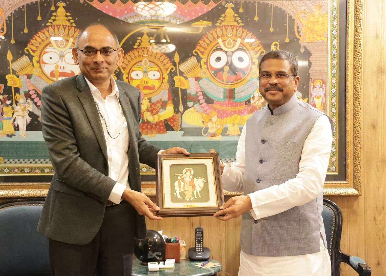 The Vice-Chancellor and the Registrar of YISU visited New Delhi and made a courtesy call on 03-09-2025 with the Hon'ble Union Minister for Education, Sri Dharmendra Pradhan. They also interacted with the leadership of the National Council of Education and Vocational Training (NCEVT) for getting status of awarding body to YISU. image 1