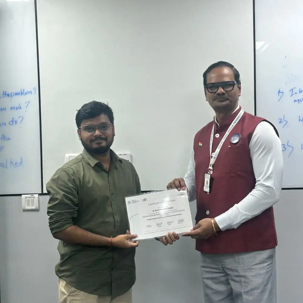 O9 Communications Students Receive Certificates from YISU Professor image 2