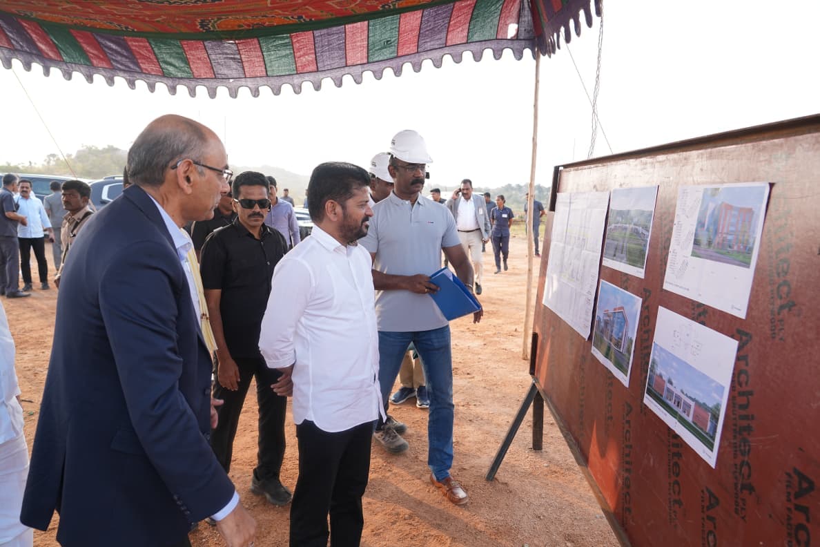 On 23 November 2025, Hon'ble Chief Minister took a review of the progress of construction of the permanent campus of YISU in Kandukur Mandal. Vice Chancellor and Registrar along with the officials of MEIL have conducted the visit. image 2