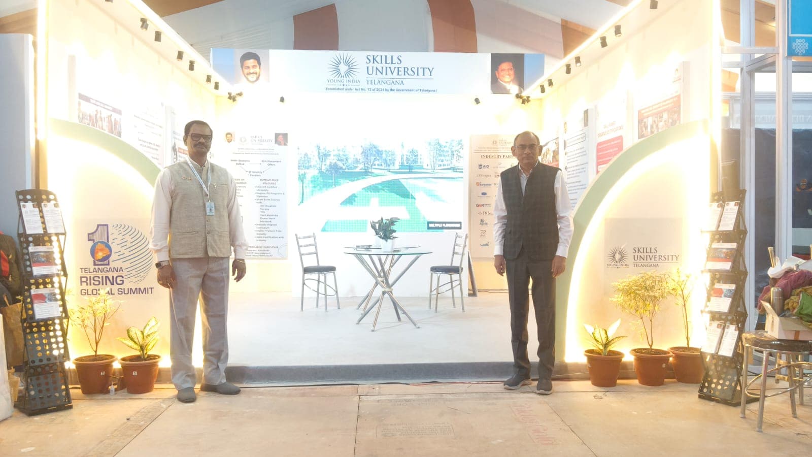 As a part of Rising Telangana Global Summit in the Future city from 08-12 Dec,  YISU has put up a stall showcasing its programmes and themes of skilling and providing placement opportunities, for the youth to understand and make the most of them. The footfall was good, the youth showed enthusiasm and took immense interest in understanding the skill programmes planned for them. image 1