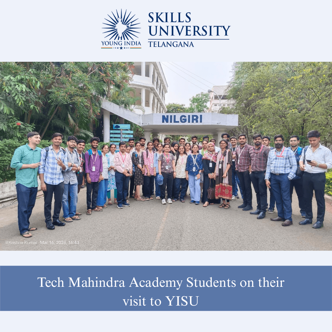 Tech Mahindra Academy Students on their visit to YISU on 16th March 2026